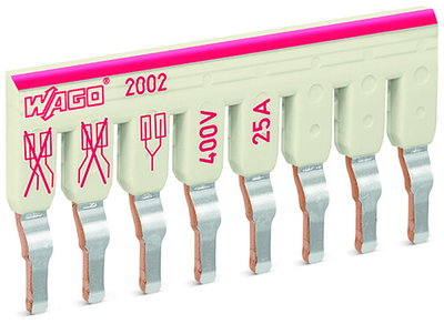 Schachtelbrücker 8-fach isoliert lichtgrau