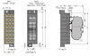 Potentialblock Aufdruck 1-24 mit 2 Einspeiseklemmen inkl. Abschlussplatte