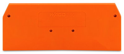 Abschluss- und Zwischenplatte 2,5 mm dick orange
