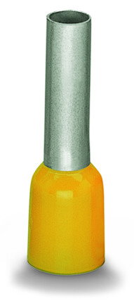 Aderendhülse Hülse für 6 mm² / AWG 10 mit Kunststoffkragen gelb