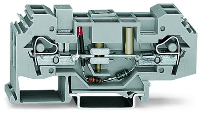 Erdleiter-Trennklemme 24 V 6 mm² grau