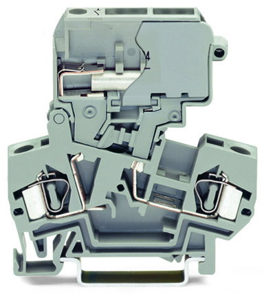 2-Leiter-Trennklemme,für Tragschiene 35 x 15 und 35 x 7,5,4 mm²,grau