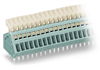 Leiterplattenklemme Drücker 0,5 mm² grau