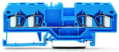 4-Leiter-Durchgangsklemme 4 mm² für Anwendungen Ex i geeignet blau