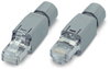 ETHERNET-Stecker RJ-45, IP20 ETHERNET 10/100 Mbit/s feldkonfektionierbar lichtgrau