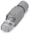ETHERNET-Stecker RJ-45, IP20 ETHERNET 10/100 Mbit/s feldkonfektionierbar lichtgrau
