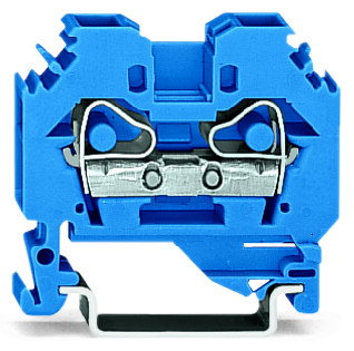 2-Leiter-Durchgangsklemme 6 mm² für Anwendungen Ex i geeignet blau