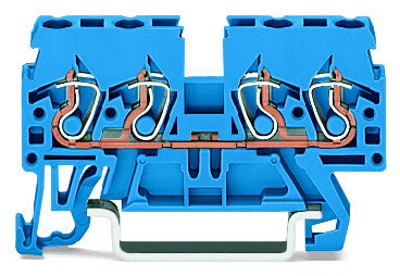 4-Leiter-Durchgangsklemme 2,5 mm² für Anwendungen Ex i geeignet blau