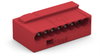 MICRO-Verbindungsdosenklemme für eindrähtige Leiter Ø max. 0,8 mm rot