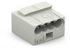 MICRO-Verbindungsdosenklemme für eindrähtige Leiter Ø max. 0,8 mm lichtgrau