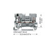 1-Leiter/1-Pin-Basisklemme für Tragschiene 35 x 15 und 35 x 7,5 4 mm² grau