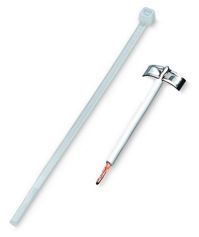 Schirmübergabe inklusive Kabelbinder für Schirmdurchmesser 5 mm bis 10 mm 60 mm lang