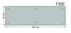 Flanschplatte Flanschplatte F300 BxH (295x95 mm)