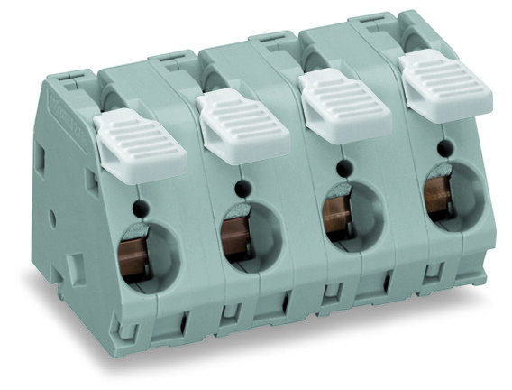 Leiterplattenklemme,Hebel,16 mm²,grau