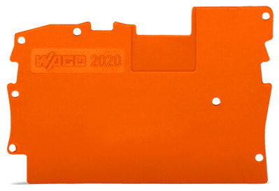 Abschluss- und Zwischenplatte,1 mm dick,orange