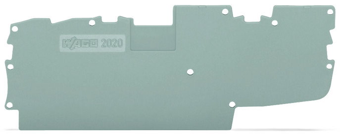 Abschluss- und Zwischenplatte,1 mm dick,grau