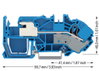 1-Leiter-N-Trennklemme 16 mm² Push-in CAGE CLAMP® blau