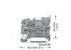 1-Leiter/1-Pin-Basisklemme 2,5 mm² für Tragschiene 35 x 15 und 35 x 7,5 grau
