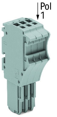 1-Leiter-Federleiste,Push-in CAGE CLAMP®,1,5 mm²,grau