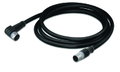 Sensor-/Aktorleitung,M12A-Buchse, winklig,M12A-Stecker, axial