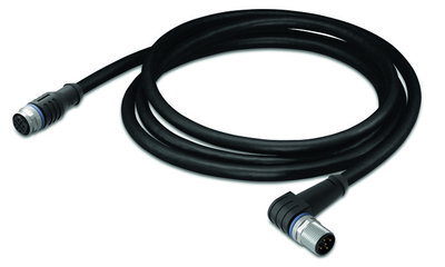 Sensor-/Aktorleitung,M12A-Buchse, axial,M12A-Stecker, winklig