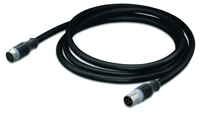 Sensor-/Aktorleitung,M12A-Buchse, axial,M12A-Stecker, axial