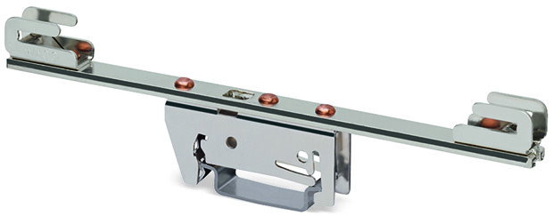 Sammelschienenhalter,für Sammelschienen Cu 10 mm x 3 mm,beidseitig, gerade,silberfarben