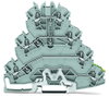 Vierstock-Reihenklemme Motoranschluss-Reihenklemme 2,5 mm² grau