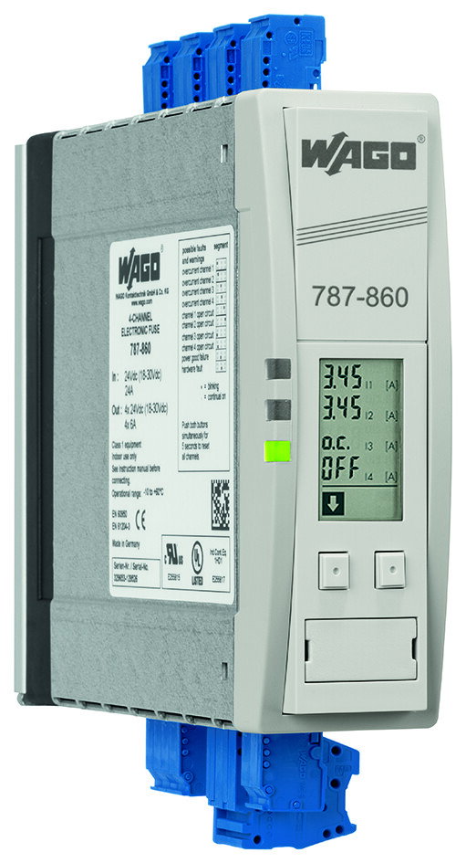 Elektronischer Schutzschalter,4-kanalig,Eingangsspannung DC 24 V