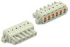 1-Leiter-Federleiste Drücker Push-in CAGE CLAMP® lichtgrau