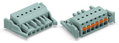 1-Leiter-Federleiste,Drücker,Push-in CAGE CLAMP®,grau