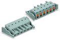 1-Leiter-Federleiste,Drücker,Push-in CAGE CLAMP®,grau