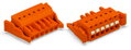 1-Leiter-Federleiste,Drücker,Push-in CAGE CLAMP®,orange
