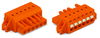 1-Leiter-Federleiste Drücker Push-in CAGE CLAMP® orange