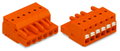 1-Leiter-Federleiste,Drücker,Push-in CAGE CLAMP®,orange