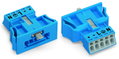 Snap-In-Stecker,5-polig,Kod. I,blau