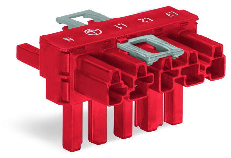 T-Verteiler,5-polig,Kod. P,rot