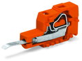 Prüfsteckermodul mit Kontaktzunge,Rastermaß 5,08 mm / 0.2 in,orange