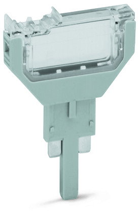 Leerstecker,5,2 mm breit,2-polig,grau