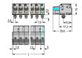 1-Leiter-Federleiste,Drücker,Push-in CAGE CLAMP®,lichtgrau