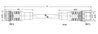 Sensor-/Aktorleitung,M12A-Buchse, axial,M12A-Stecker, axial