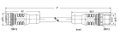 Sensor-/Aktorleitung,M12A-Buchse, axial,M12A-Stecker, axial
