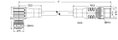 Sensor-/Aktorleitung,M12A-Buchse, winklig,M12A-Stecker, axial