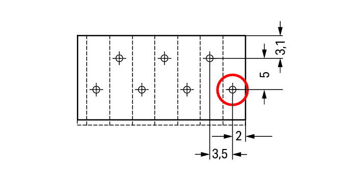 Leiterplattenklemme,Drücker,1,5 mm²,grau – Bild 3 von 3