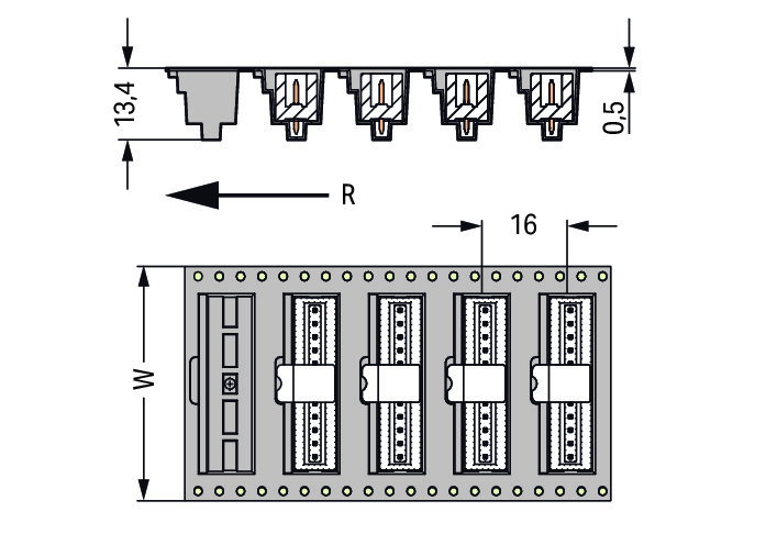 THR-Stiftleiste,Lötstift 0,8 x 0,8 mm,gerade,schwarz – Bild 3 von 4