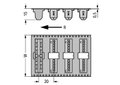 THR-Stiftleiste,Lötstift 1,0 x 1,0 mm,gerade,schwarz