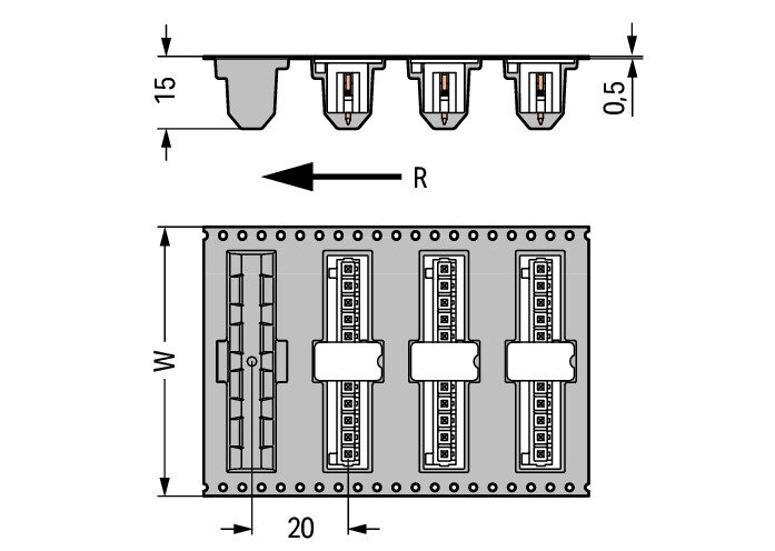 THR-Stiftleiste,Lötstift 1,0 x 1,0 mm,gerade,schwarz – Bild 3 von 3