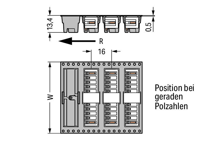 THR-Stiftleiste,Lötstift 1,0 x 1,0 mm,abgewinkelt,schwarz – Bild 3 von 4