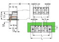 THT-Stiftleiste,Lötstift 1,2 x 1,2 mm,abgewinkelt,lichtgrau