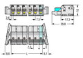 1-Leiter-Federleiste,Drücker,Push-in CAGE CLAMP®,lichtgrau